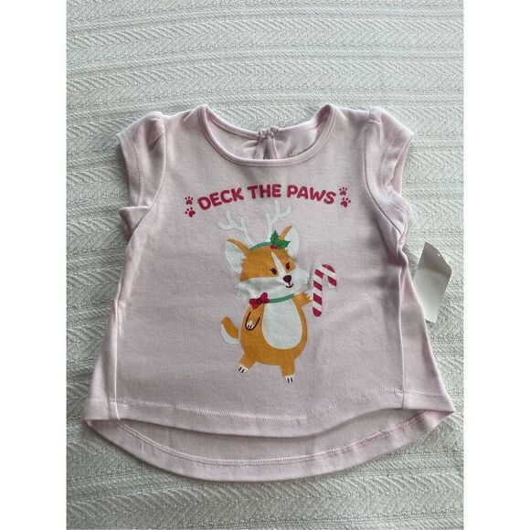 DOT & ZAZZ 18-24M “Deck The Paws” Top - New With TAGS - Picture 1 of 5